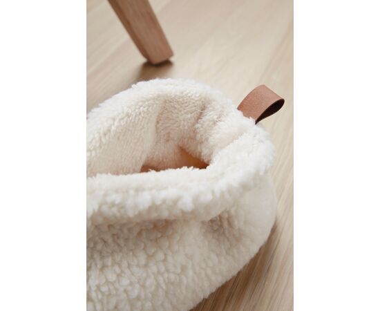 VINGA Santos kuschelige Hausschuhe aus RCS recyceltem PET Off white - Vinga V499201SM