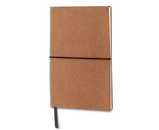 Notizbuch mit Einband aus recycelten Leder Din A5 Hellbraun - empty LT92521-N0052