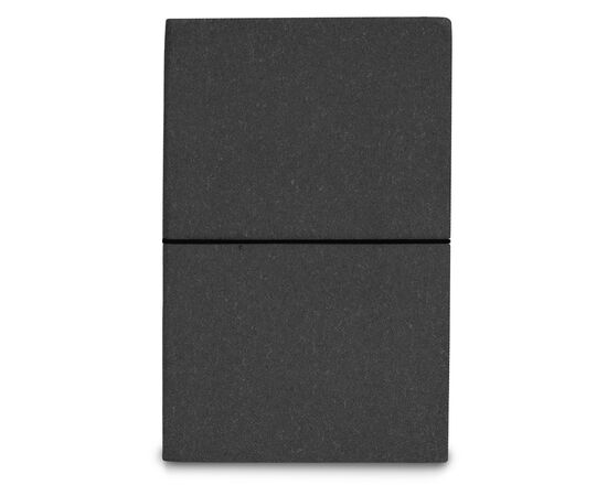 Notizbuch mit Einband aus recycelten Leder Din A5 Dunkelgrau - empty LT92521-N0060