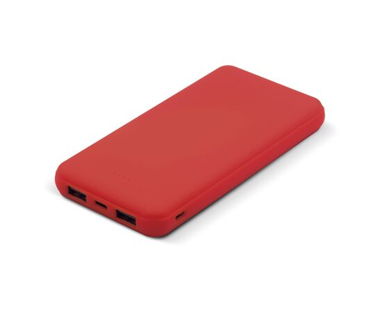Elite Rubberized Powerbank 8000mAh Rood -  LT95087-N0021