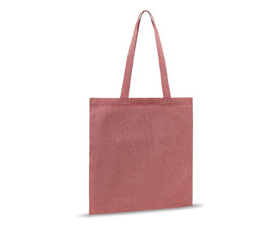 Einkaufstasche aus recycelter Baumwolle 38x42cm Rot -  LT95198-N0021