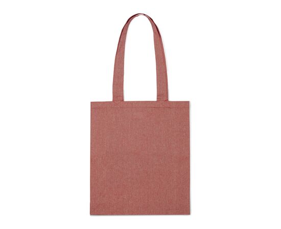Einkaufstasche aus recycelter Baumwolle 38x42x10cm Rot -  LT95199-N0021