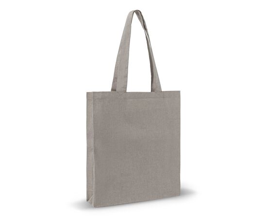 Shopping bag recycled cotton 38x42x10cm Light grey -  LT95199-N0062