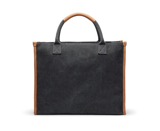 VINGA Bosler RCS recycled canvas office tote Black - Vinga V762001