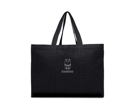 VINGA Grand tote bag en toile recyclée AWARE™ Hilo Noir - Vinga V762011