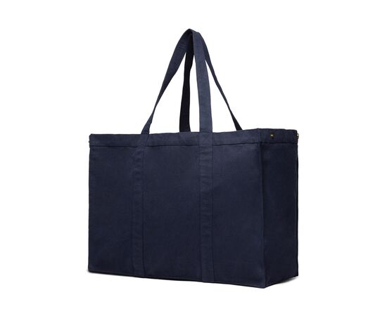 VINGA Hilo AWARE™ recycled canvas maxi tote bag Dark blue - Vinga V762015