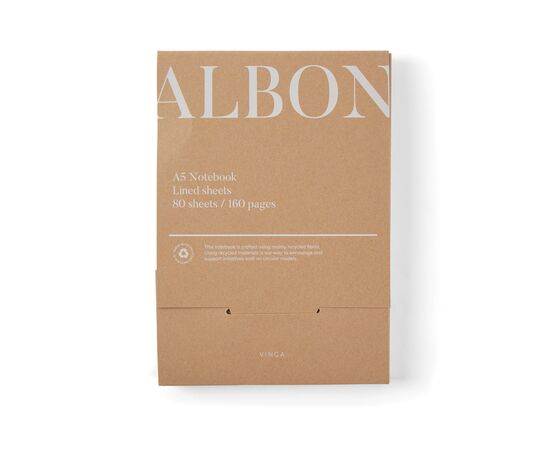 VINGA Carnet en feutre recyclé GRS Albon Gris - Vinga V773012 VINGA Carnet en feutre recyclé GRS Albon Gris - Vinga V773012