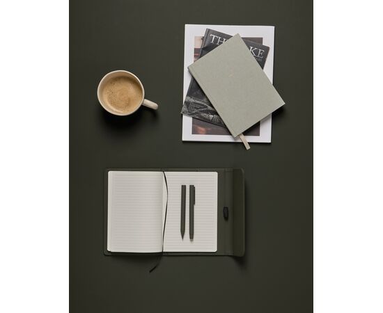 VINGA Carnet A5 en papier et PU certifié GRS Baltimore Vert - Vinga V773107