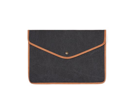 VINGA Bosler 16" Laptop-Tasche aus GRS recyceltem Canvas Schwarz - Vinga V7880401