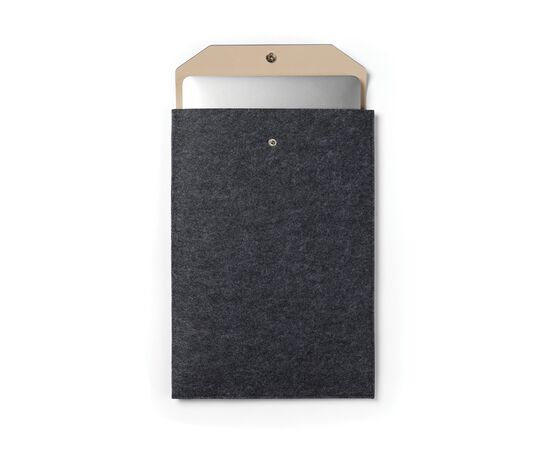 VINGA Albon GRS gerecycled vilt 15" laptophoes Zwart - Vinga V788101