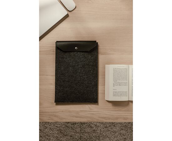 VINGA Albon GRS gerecycled vilt 15" laptophoes Zwart - Vinga V788101