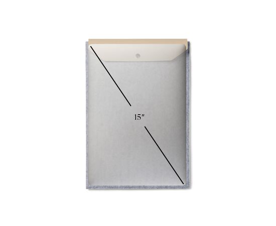 VINGA Albon GRS gerecycled vilt 15" laptophoes Grijs - Vinga V788102