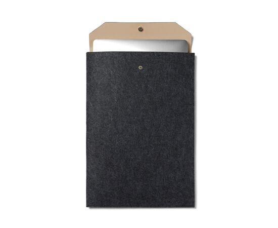 VINGA Albon GRS gerecycled vilt 17" laptophoes Zwart - Vinga V788111