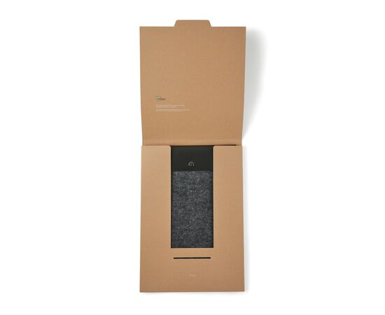 VINGA Albon GRS gerecycled vilt 17" laptophoes Zwart - Vinga V788111