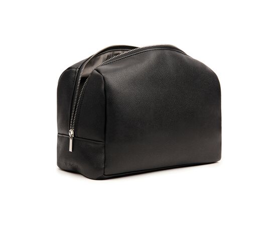 VINGA Bermond RCS recycled PU toiletry bag Black - Vinga V820001