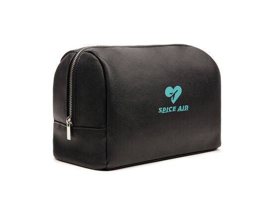 VINGA Bermond RCS recycled PU toiletry bag Black - Vinga V820001