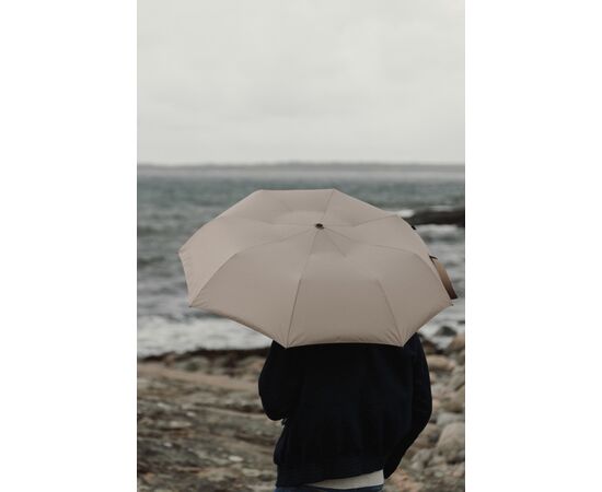 VINGA Baltimore AWARE™ RPET 21" umbrella Greige - Vinga V850109