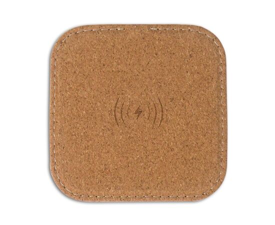 Square cork Wireless charger 5W Nature -  LT95069-N0094
