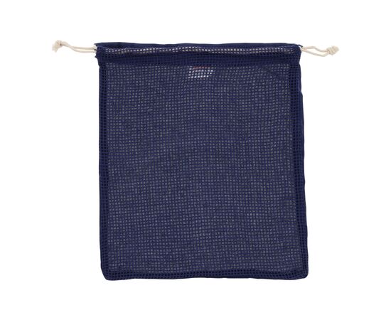Herbruikbaar groente &amp; fruit zakje OEKO-TEX® katoen 25x30cm Donkerblauw -  LT95207-N0010