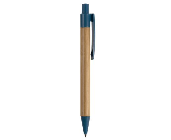 Ball pen bamboe met tarwestro Blauw -  LT87284-N0011