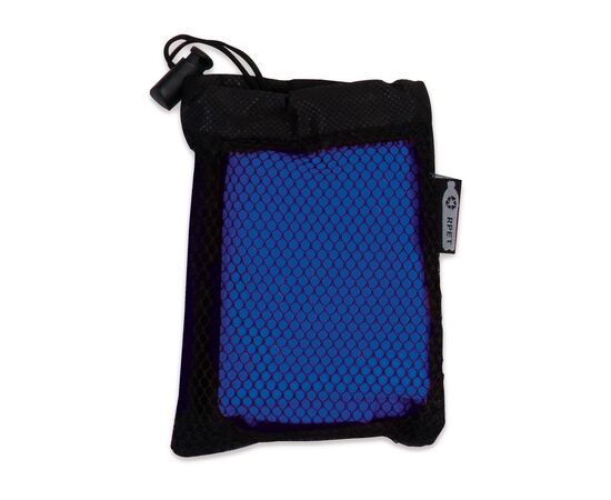 Kühlendes Handtuch aus RPET-Material, 30x80cm Schwarz, Blau -  LT91204-N0211