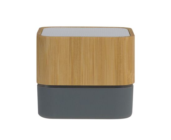 Speaker bamboo square 3W Grijs -  LT91290-N0061