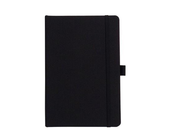 Notizbuch DIN A5 aus R-PET-Material Schwarz -  LT92528-N0002