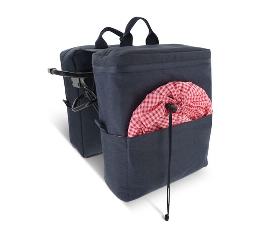 Double bicycle picnic pannier R-PET Dark blue -  LT95902-N0010