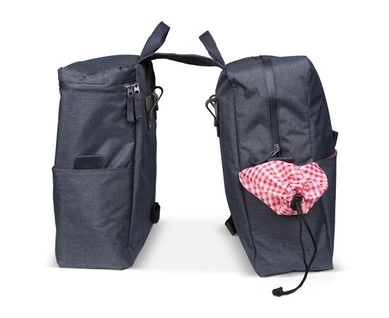 Double bicycle picnic pannier R-PET Dark blue -  LT95902-N0010