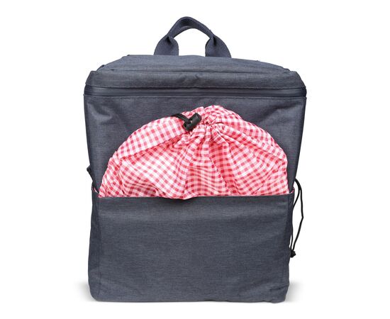 Double bicycle picnic pannier R-PET Dark blue -  LT95902-N0010
