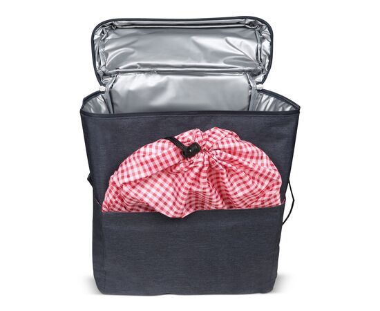 Double bicycle picnic pannier R-PET Dark blue -  LT95902-N0010