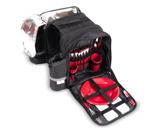 Dubbele picknick fietstas Zwart -  LT95907-N0002 Dubbele picknick fietstas Zwart -  LT95907-N0002