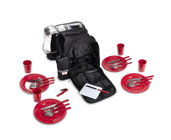 Dubbele picknick fietstas Zwart -  LT95907-N0002 Dubbele picknick fietstas Zwart -  LT95907-N0002