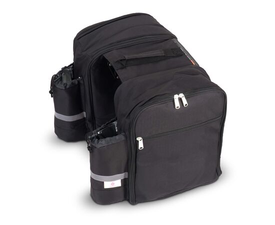 Dubbele picknick fietstas Zwart -  LT95907-N0002 Dubbele picknick fietstas Zwart -  LT95907-N0002