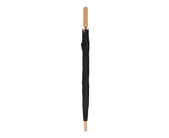 Parapluie bâton 25” en R-PET. Poignée droite, ouverture automatique Noir -  LT97114-N0002