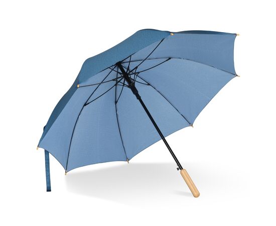 Stok paraplu 25” R-PET recht handvat auto open Donkerblauw -  LT97114-N0010