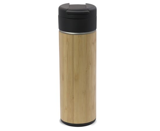 Mug Isotherme bambou Flow 400ml Bois -  LT98717-N0093