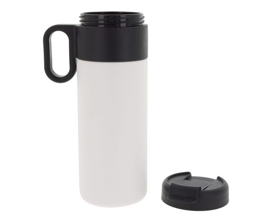 Thermofles Flow met handvat sublimatie 400ml Wit -  LT98718-N0001