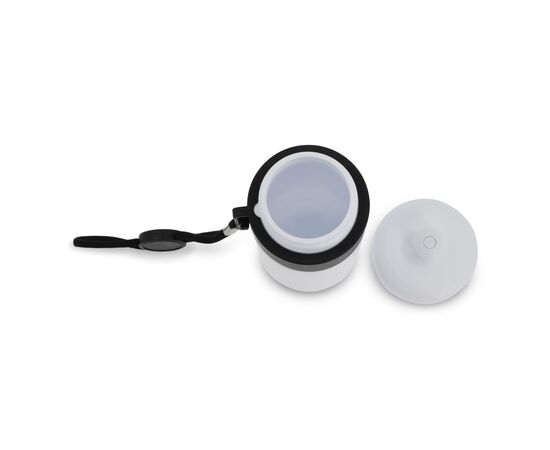 Sports bottle with edge and cord 500ml White, Black -  LT98785-N0102