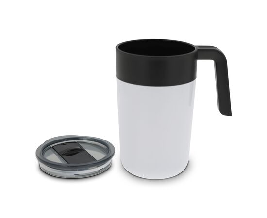 Doppelwandiger Kaffeebecher 400ml Weiß -  LT98834-N0001