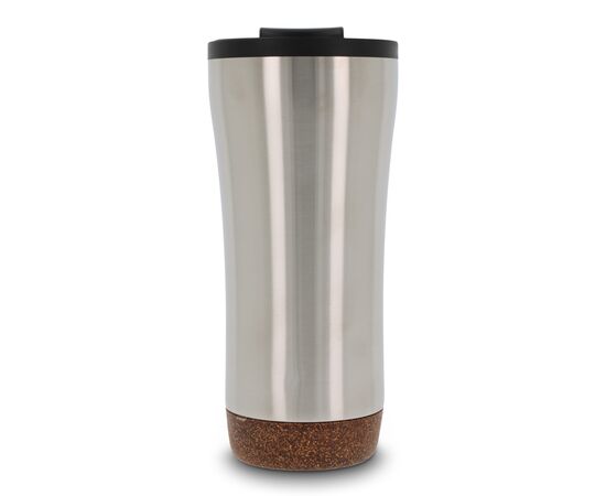 Doppelwandiger Becher mit einem Korkboden 480ml Silber -  LT98848-N0005