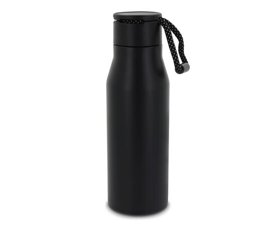 Thermofles met touw 600ml Zwart -  LT98858-N0002