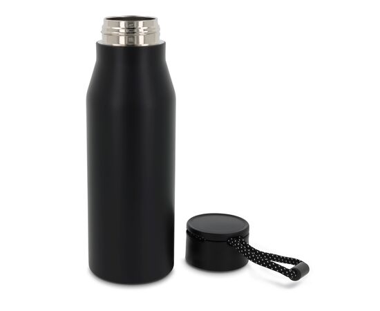 Thermofles met touw 600ml Zwart -  LT98858-N0002