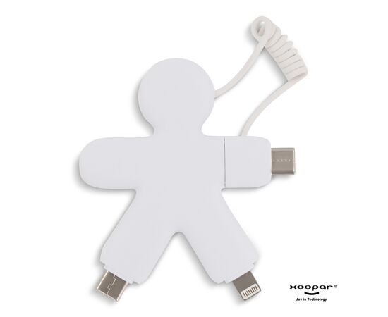 2064 | Xoopar Buddy Eco Charging Cable Weiß - Xoopar LT41000-N0001