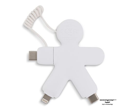 2064 | Xoopar Buddy Eco Charging Cable Weiß - Xoopar LT41000-N0001