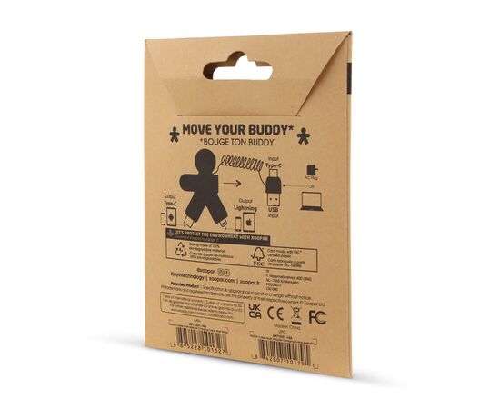2064 | Xoopar Buddy Eco Charging Cable Weiß - Xoopar LT41000-N0001