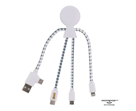 2081 | Xoopar Mr. Bio Charging cable Blanc - Xoopar LT41004-N0001