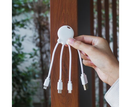 2087 | Xoopar Octopus Charging cable Weiß - Xoopar LT41005-N0001