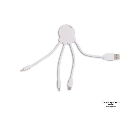 2087 | Xoopar Octopus Charging cable Weiß - Xoopar LT41005-N0001