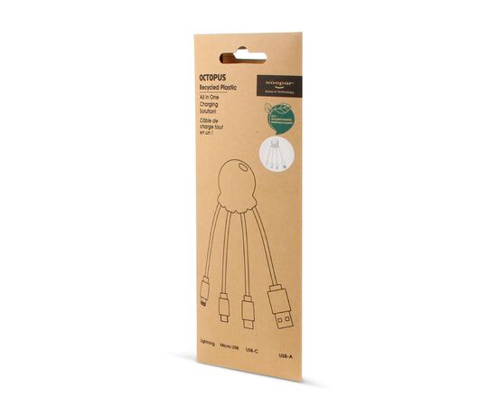 2087 | Xoopar Octopus Charging cable Weiß - Xoopar LT41005-N0001